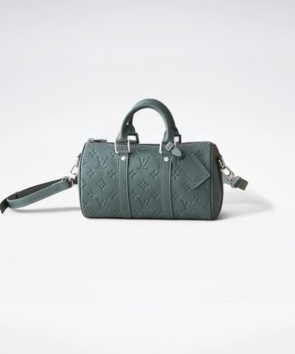 1:1 Replica Louis Vuitton LV Keepall Bandouliere 25 Taurillon Monogram Luxury Bag For Women M13866 – 25 cm