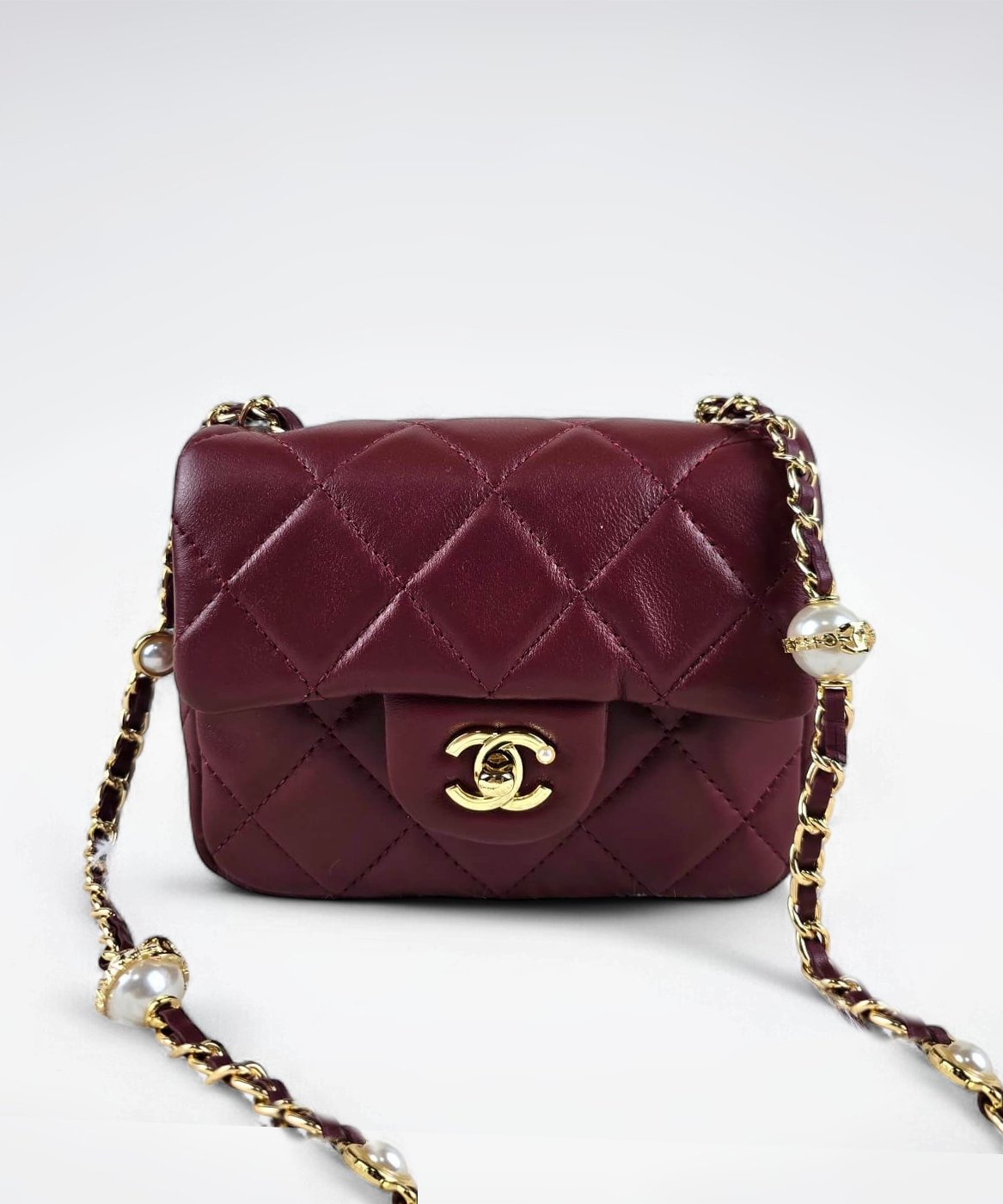 REP-1-1-Chanel-Mini-Love-Flap-Bag-24B-pearl-square-Red-luxury-Bag-For-Women-Womens-Bags-18cm