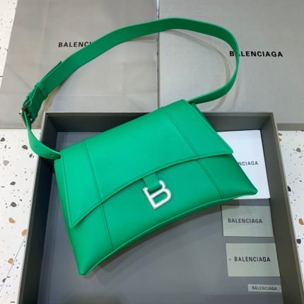 Balenciaga Downtown Small Shoulder Bag In Green, For Women, Women’s Bags 11.8in/30cm