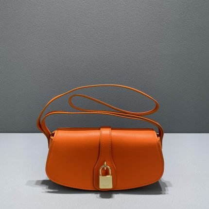 1:1 Replica Celine Clutch On Strap Orange For Women 7in/18cm
