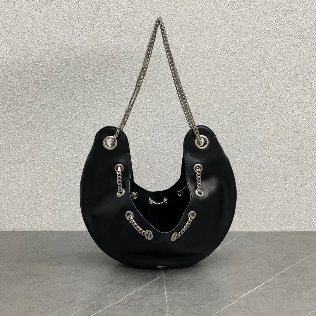 celine-large-ava-chain-black-for-women-13in33cm-198993dgq38si-w2p9d