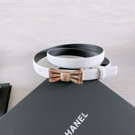 1:1 Replica Chanel Belt With Ribbon Buckle Silver Women Belt