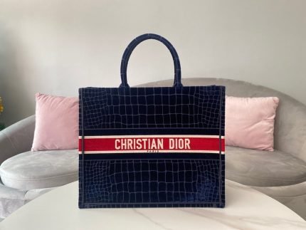 1:1 Replica Christian Dior Large Dior Book Tote Red Blue, For Women, Women’s Handbags 16.5in/42cm CD