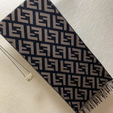 Fendi Beige Wool And Silk Scarf 180cm/71in FXS424A3Q1F0QB8