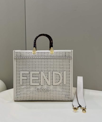 1:1 Replica Fendi Fendi Sunshine Medium Two-toned perforated Bag For Woman 37cm/14.5in