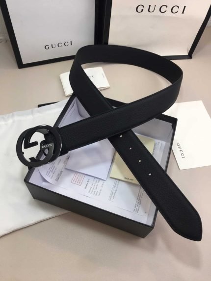 1:1 Replica Gucci GG Marmont Reversible Belt Black, Women Belt