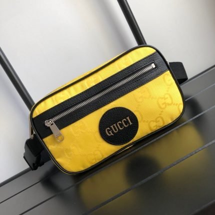 1:1 Replica Gucci Gucci Off The Grid Belt Bag Yellow GG ECONYL® For Men  9.5in/24cm GG