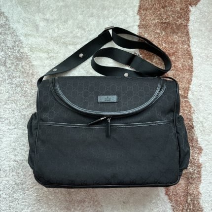 1:1 Replica Gucci Original GG Baby Changing Bag Black For Women, Women’s Bags 16.9in/43cm GG