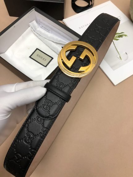 1:1 Replica Gucci Signature Belt Black For Women, Women Belt