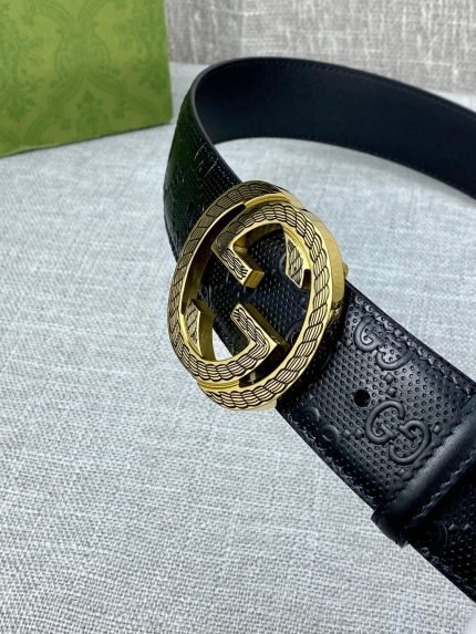 1:1 Replica Gucci Signature Belt Black For Women, Women Belt
