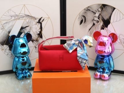 1:1 Replica Hermes Bride A Brac Case Red Bag For Women, Women’s Handbags, Shoulder Bags 9.8in/25cm