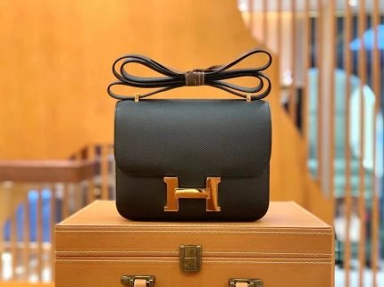 1:1 Replica Hermes Constance 23 Epsom Black For Women, Women’s Handbags, Shoulder Bags 9in/23cm