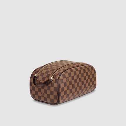1:1 Replica Louis Vuitton LV King Size Toiletry Damier Ebene Canvas Luxury Bag For Women N47527 – 11in/28cm