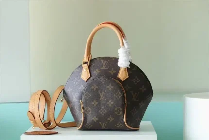 1:1 Replica Louis Vuitton LV Ellipse BB Handbag Created By Nicolas Ghesquiere From Classic Monogram Canvas Luxury bag For Women Brown 23cm/8.9in