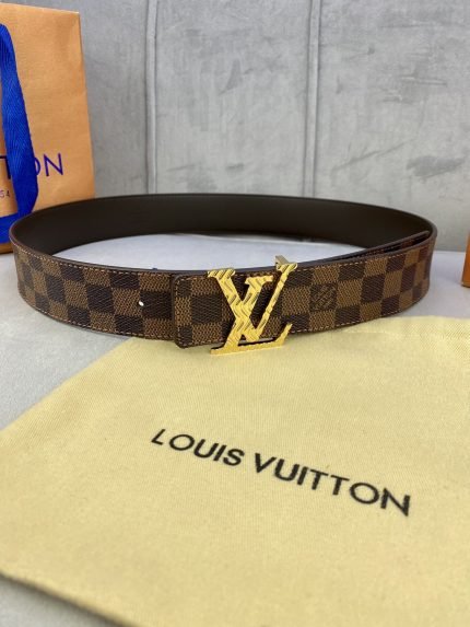 1:1 Replica Louis Vuitton Iconic Reversible LV Belt Brown LV Women Belt