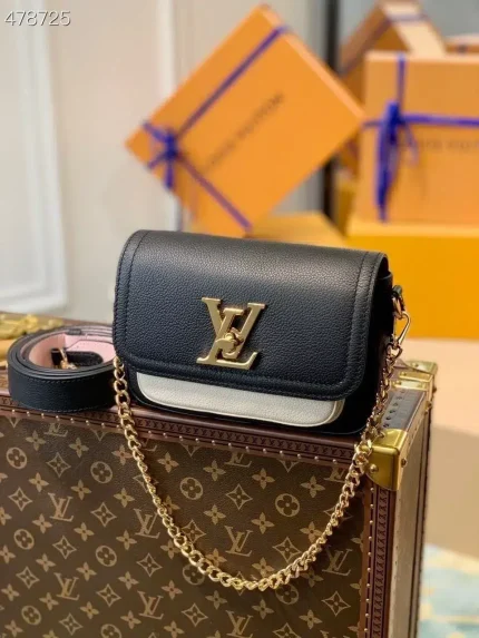 1:1 Replica Louis Vuitton LV Lockme Tender Black Luxury Bag For Women M58557 – 7.5in/19cm