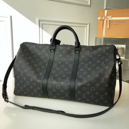 1:1 Replica Louis Vuitton LV Luggage Bag Monogram Black Unique Bag Unisex – 50cm