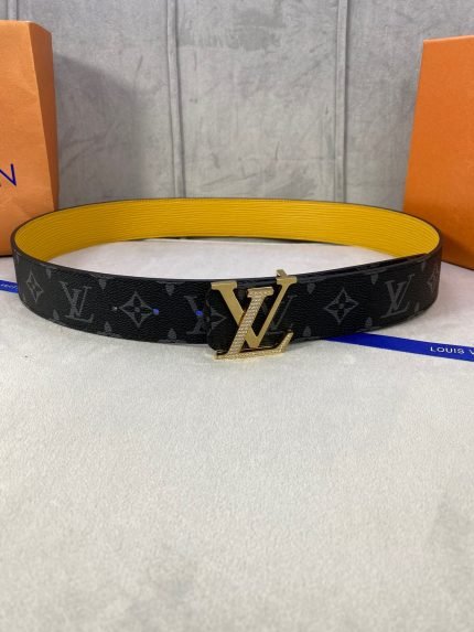 1:1 Replica Louis Vuitton LV Diamond Reversible Belt Monogram Eclipse, LV Women Belt