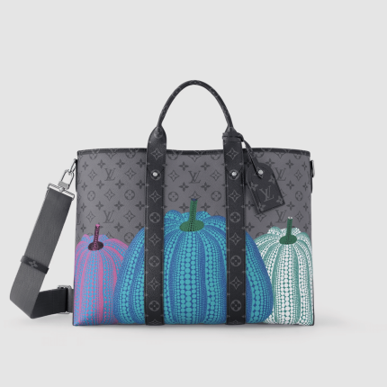 1:1 Replica Louis Vuitton LV LV x YK Weekend Tote Grey Gorgeous Bag For Women M46434 – 16.9in/ 43cm