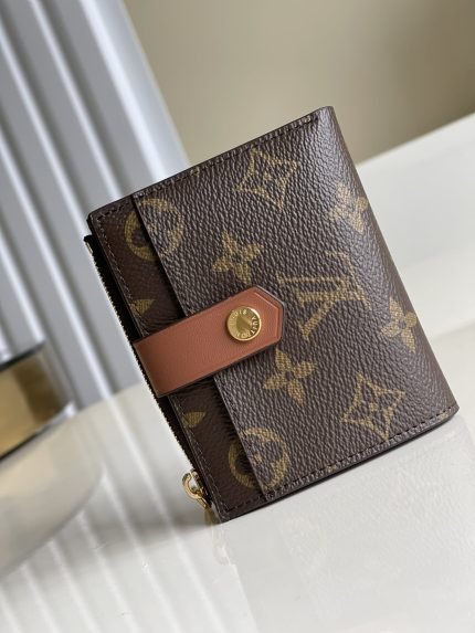 1:1 Replica Louis Vuitton Multiple Card Holder Monogram Canvas Brown For Men, Men’s Wallet 11cm LV N60451