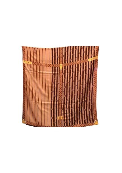 Plaid Denim Shawl Brown For Women