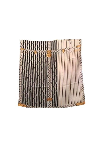 Plaid Denim Shawl White And Black For Women