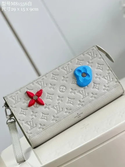 1:1 Replica Louis Vuitton LV Pochette Voyage White Luxury Bag For Women – 11.4in/29cm