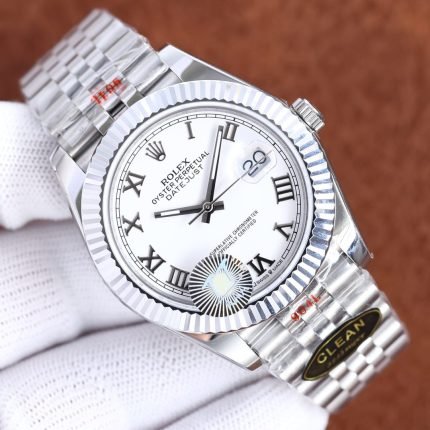 Rolex Datejust 41mm Oyster Perpetual Silver Toned For Men 16220