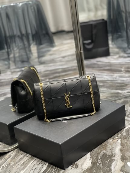 [REP 1:1] Saint Laurent Jamie Medium Chain Bag Black For Women, Women’s Bags 9.8in/25cm YSL
