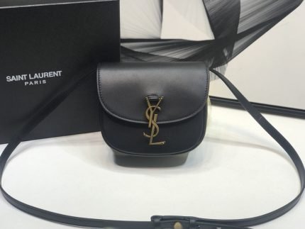 [REP 1:1] Saint Laurent Kaia Medium Shoulder Bag Black For Women 8.5in/22cm YSL P00483797