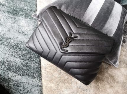 [REP 1:1] Saint Laurent Lou Lou Medium Chain Bag Black For Women 12.6in/32cm YSL 574946DV7281000