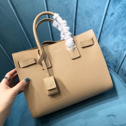 [REP 1:1] Saint Laurent Sac De Jour Baby In Shiny Dark Beige For Women 10.2in/26cm YSL 42186302G9W2721