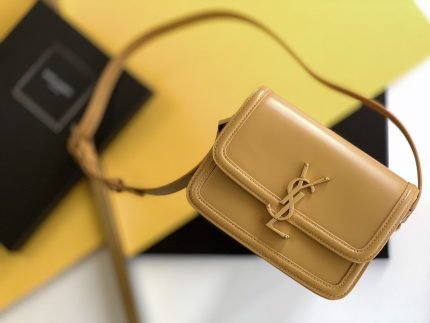 [REP 1:1] Saint Laurent Solferino Small Satchel Bag Brown In Box 7.4in/19cm YSl