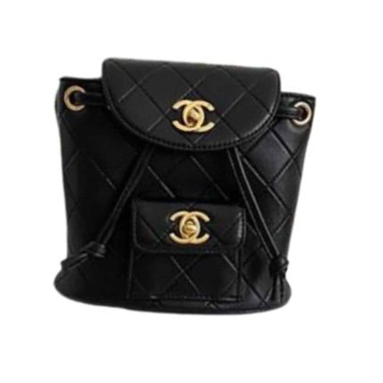 [REP 1:1] Small Vintage Duma Backpack Black For Women 6.7in / 17cm