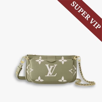 Super Vip 1:1 – Louis Vuitton Multi Pochette Accessoires Bag Green 25Cm M22670