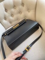 Saint Laurent Medium Manhattan In Box Black Gold 29Cm 5792710Sx0W1000 - Image 6