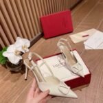 Valentino Vlogo Signature Slingback Pump White - Image 2