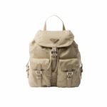 Prada Small Re Nylon Backpack Desert Beige 28Cm 1Bz677 Rv44 F0F24 V Ooo