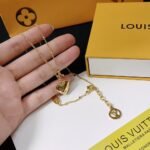 Louis Vuitton Blooming Heart Necklace Gold M02310 - Image 3