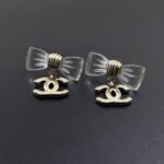 Chanel D25 Cc Bow Earrings Gold Metal Abf537 B19997 Nafvg - Image 2