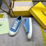 Fendi Domino Low Tops Sneaker Light Blue - Image 4