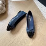 Chanel Ballet Flats Navy Blue G02819 B19028 Nacis - Image 4