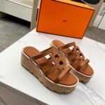 Hermes Isabella 30 Sandal Brown H241120Z 20400 - Image 5