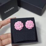Chanel Camellia Earrings Pink Abg218 B21624 U3368 - Image 7