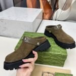 Gucci Women Mule With Horsebit Dark Green ‎835829 Aae3R 3037 - Image 7