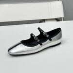 Hermes Lilia Ballet Flat Silver H252042Z 52350 - Image 4