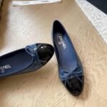 Chanel Ballet Flats Navy Blue G02819 B19028 Nacis - Image 3