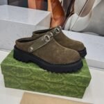 Gucci Women Mule With Horsebit Dark Green ‎835829 Aae3R 3037 - Image 5