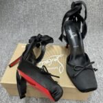 Christian Louboutin Cassia Lace Up Black 1250498B439 - Image 7
