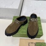 Gucci Women Mule With Horsebit Dark Green ‎835829 Aae3R 3037 - Image 3